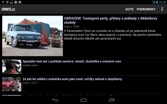 iDNES.cz android App screenshot 2